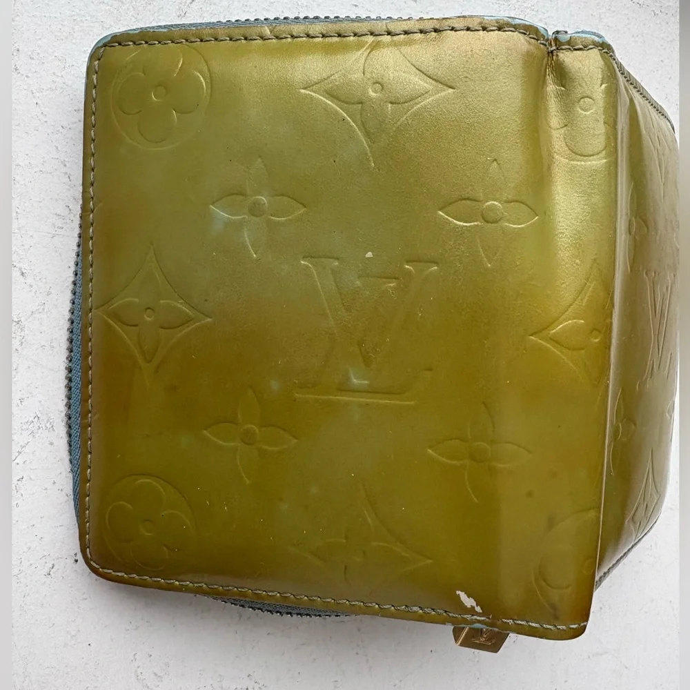 Louis Vuitton Monogram Vernis Small Zip Wallet – Yellow & Blue - Picture 3 of 7